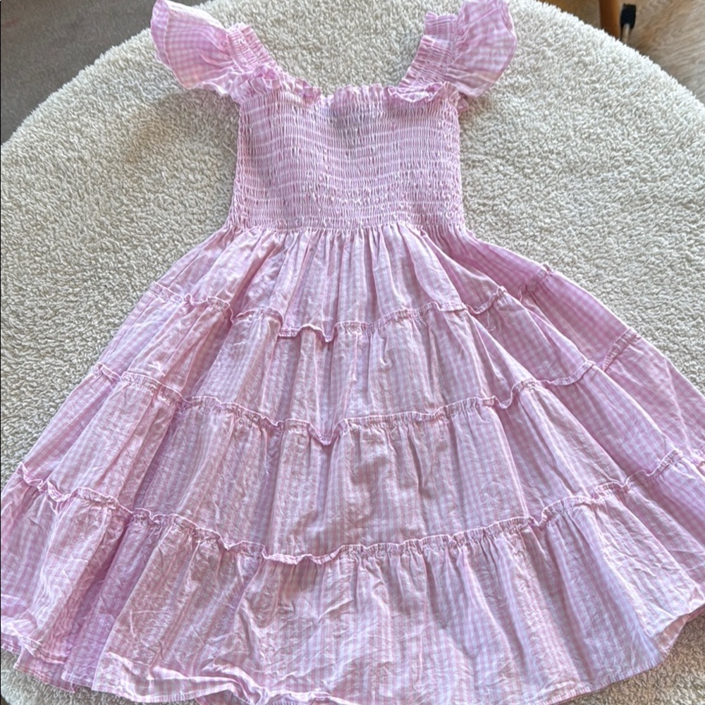 Hill housePink Gingham Kids Dress